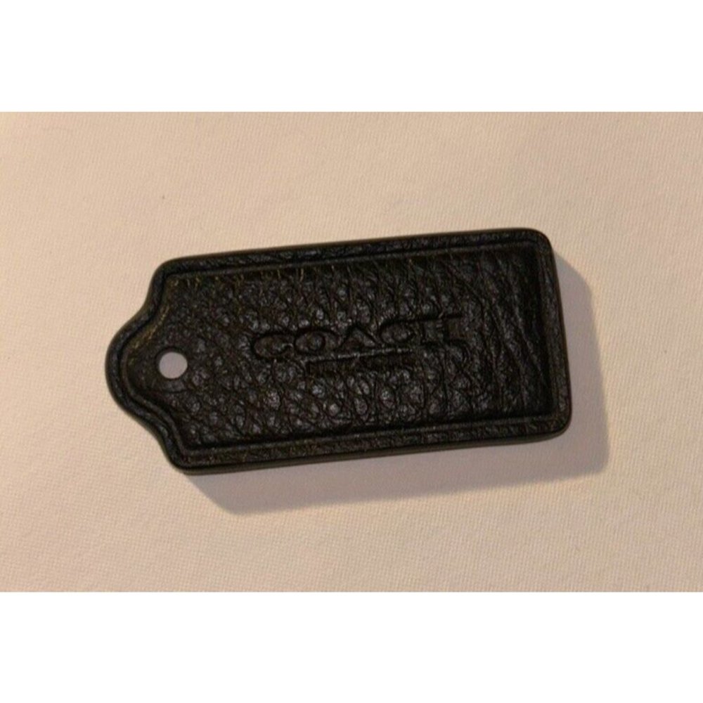 Coach Bag Black Leather Tag